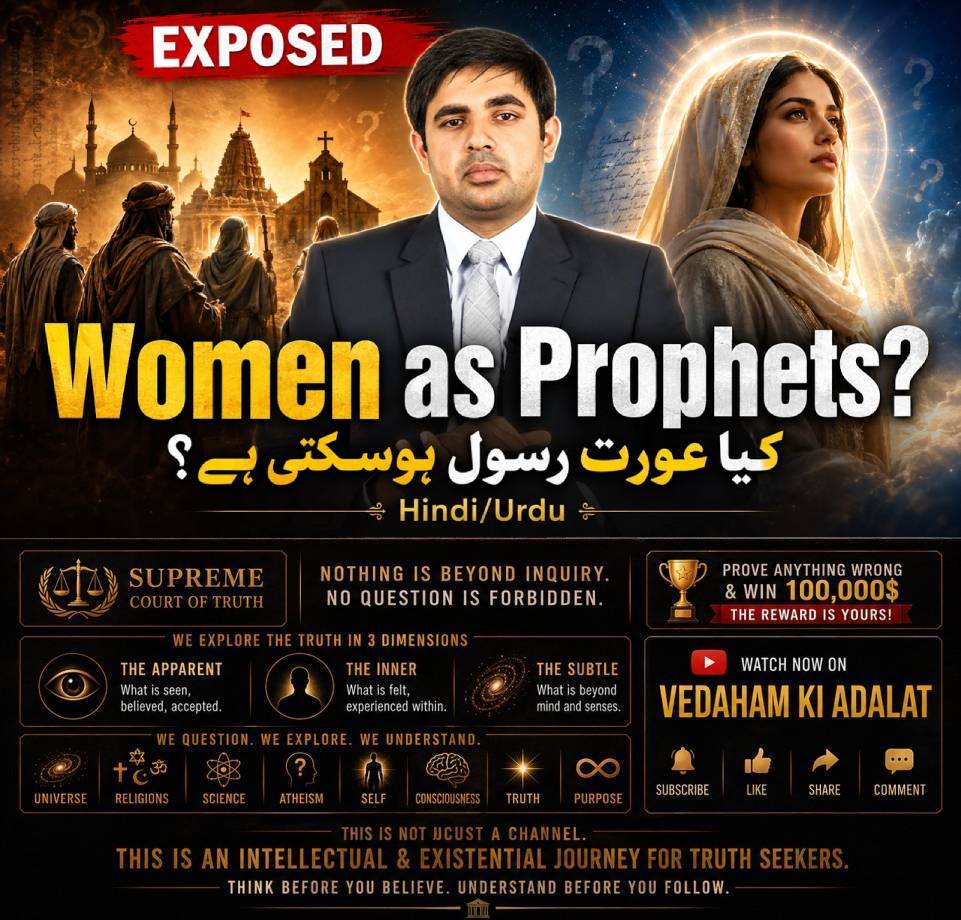 Why Was No Woman a Prophet? | Live Q&A | VEDAHAM Ki Adalat | 19.04.2026 | Hindi/Urdu